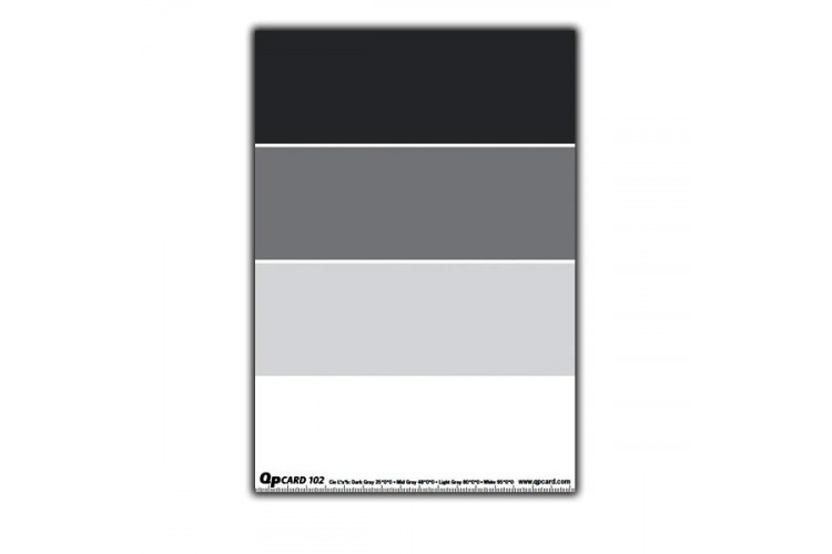 QPcard 102: White/Gray Balance, Exposure Control and Contrast Management Reference Card